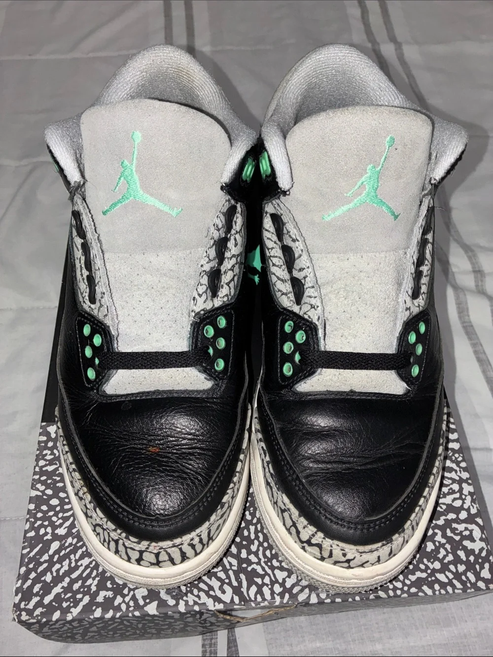 Jordan Black Box with Teal Jumpman and Elephant Print Accent